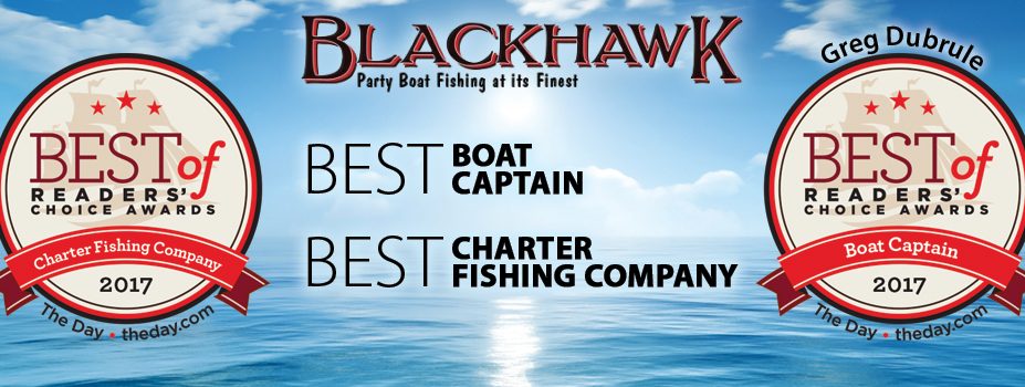 Blackhawk Sport Fishing voted number 1 charter boat fishing in Connecticut