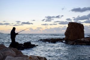 shore fishing Niantic Sound CT